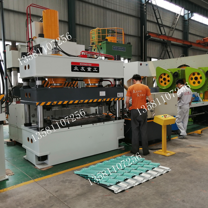 315噸彩石金屬瓦成型液壓機(jī) 315t金屬七波瓦成型油壓機(jī)